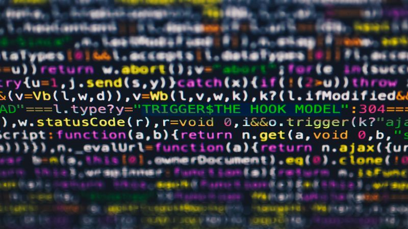 Code coloré affiché dans un éditeur de texte
